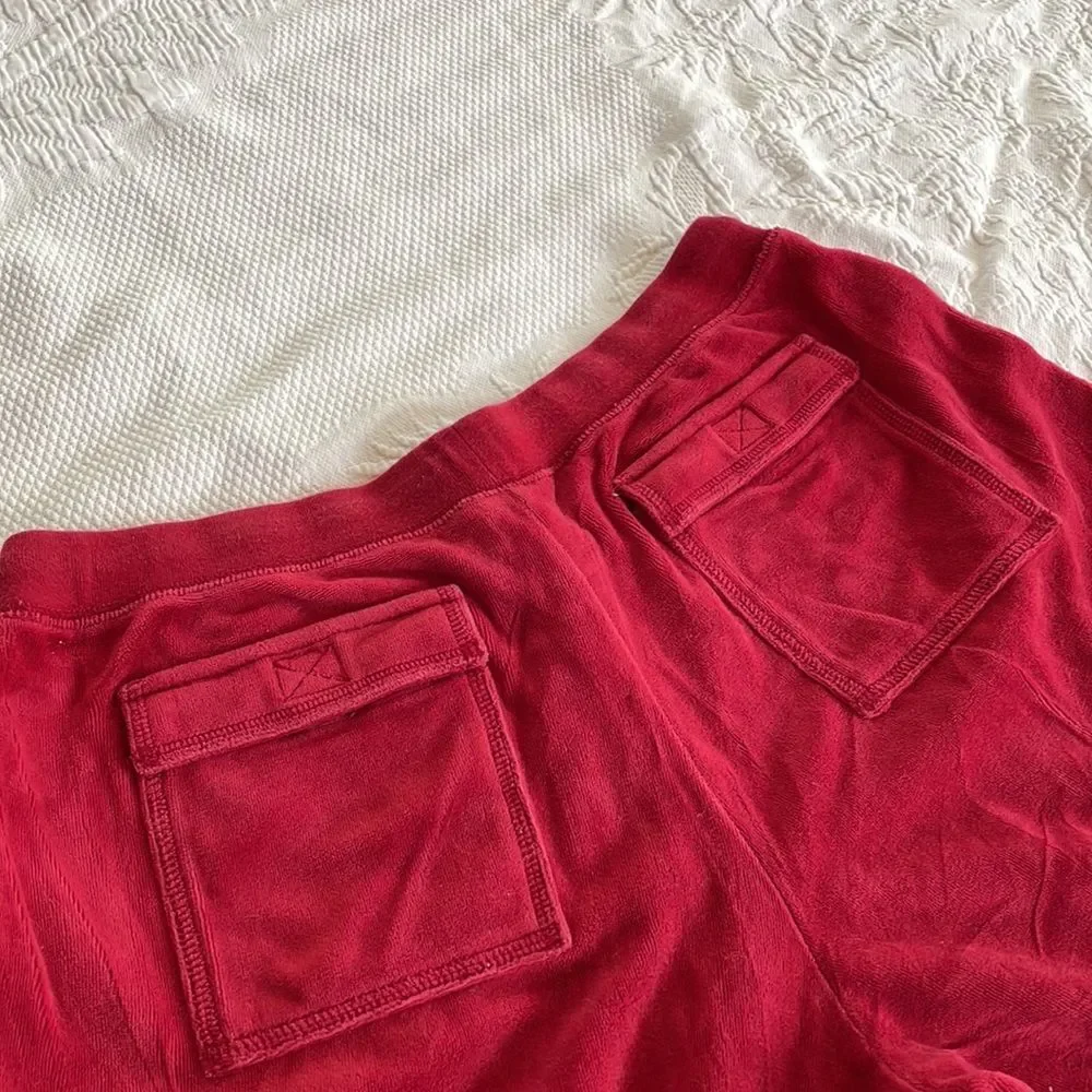 MODA INTERNATIONAL • red sweatpants size medium - Picture 4 of 4